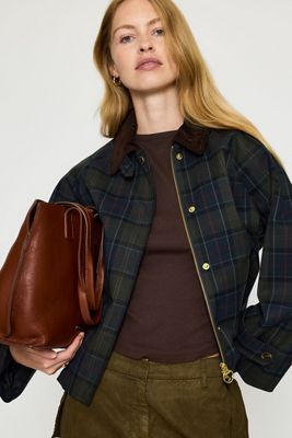 Barbour Sandra Tartan Showerproof Jacket