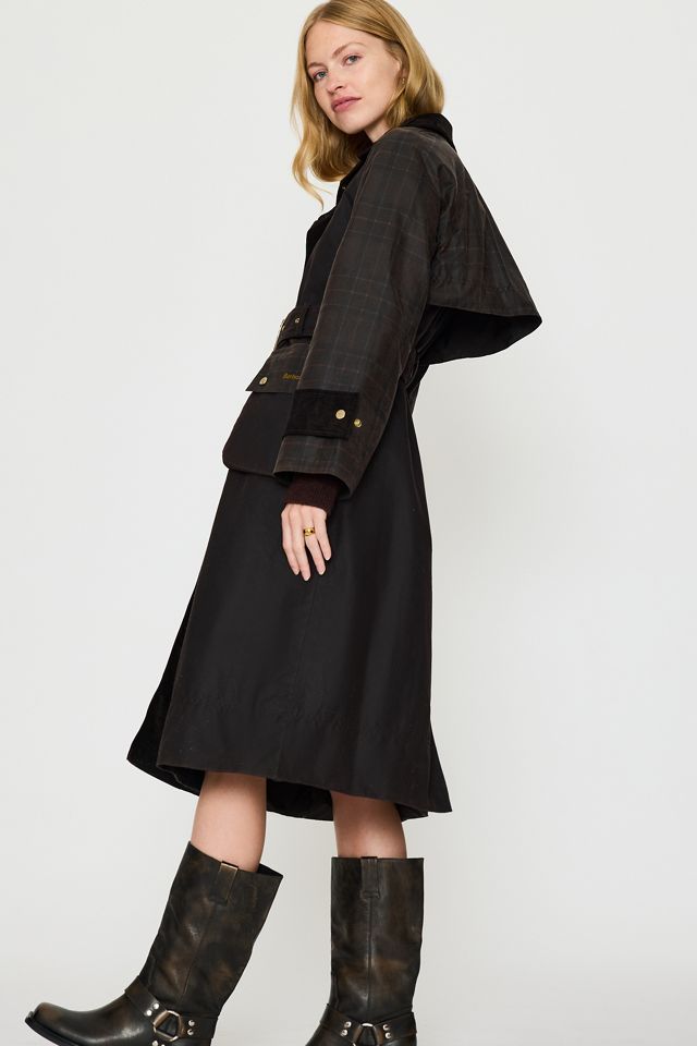 Barbour Elva 100% Waxed Cotton Longline Jacket #2