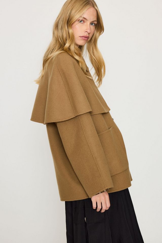 Barbour Aggy Wool-Blend Cape Coat #2