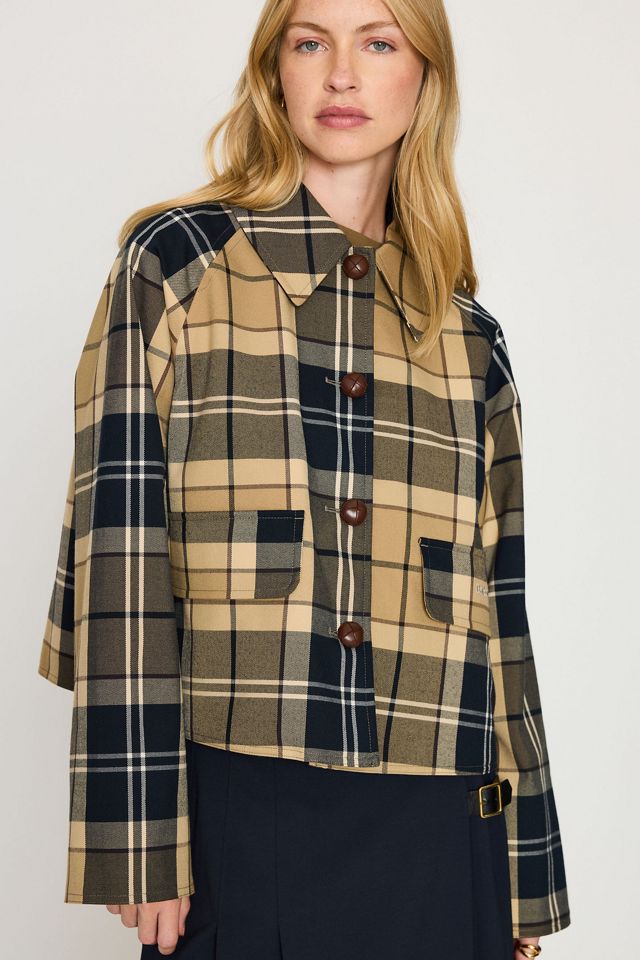 Barbour Delilah Check Showerproof Jacket #1