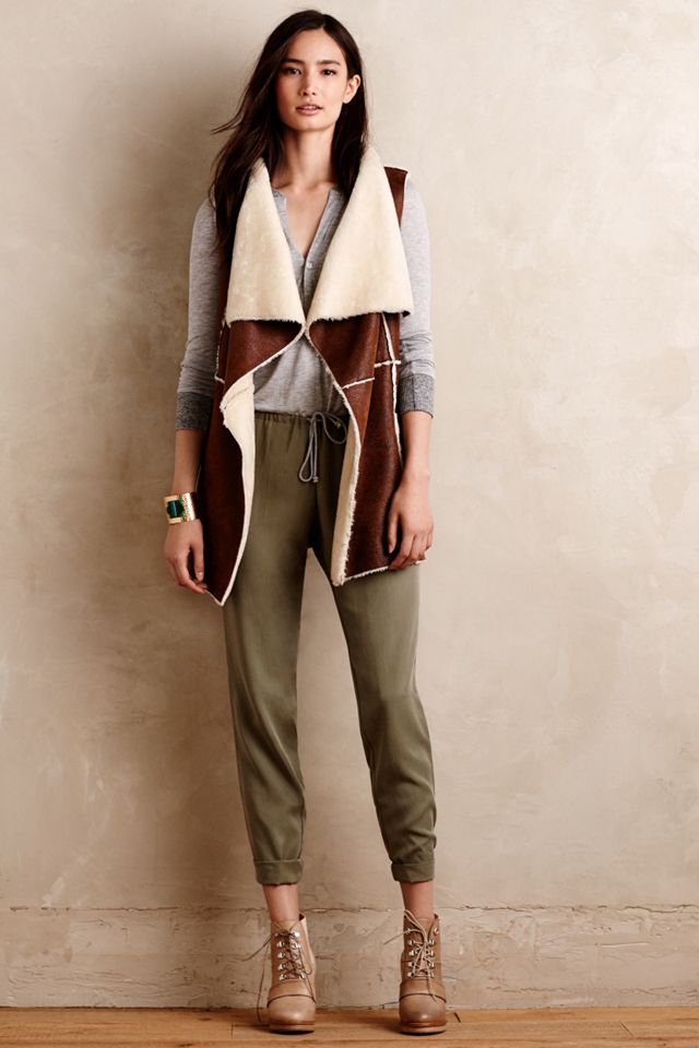 Draped Sherpa Vest #2