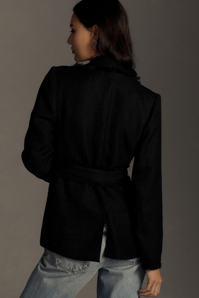 Bishop + Young Frayed Edge Belted Blazer #2
