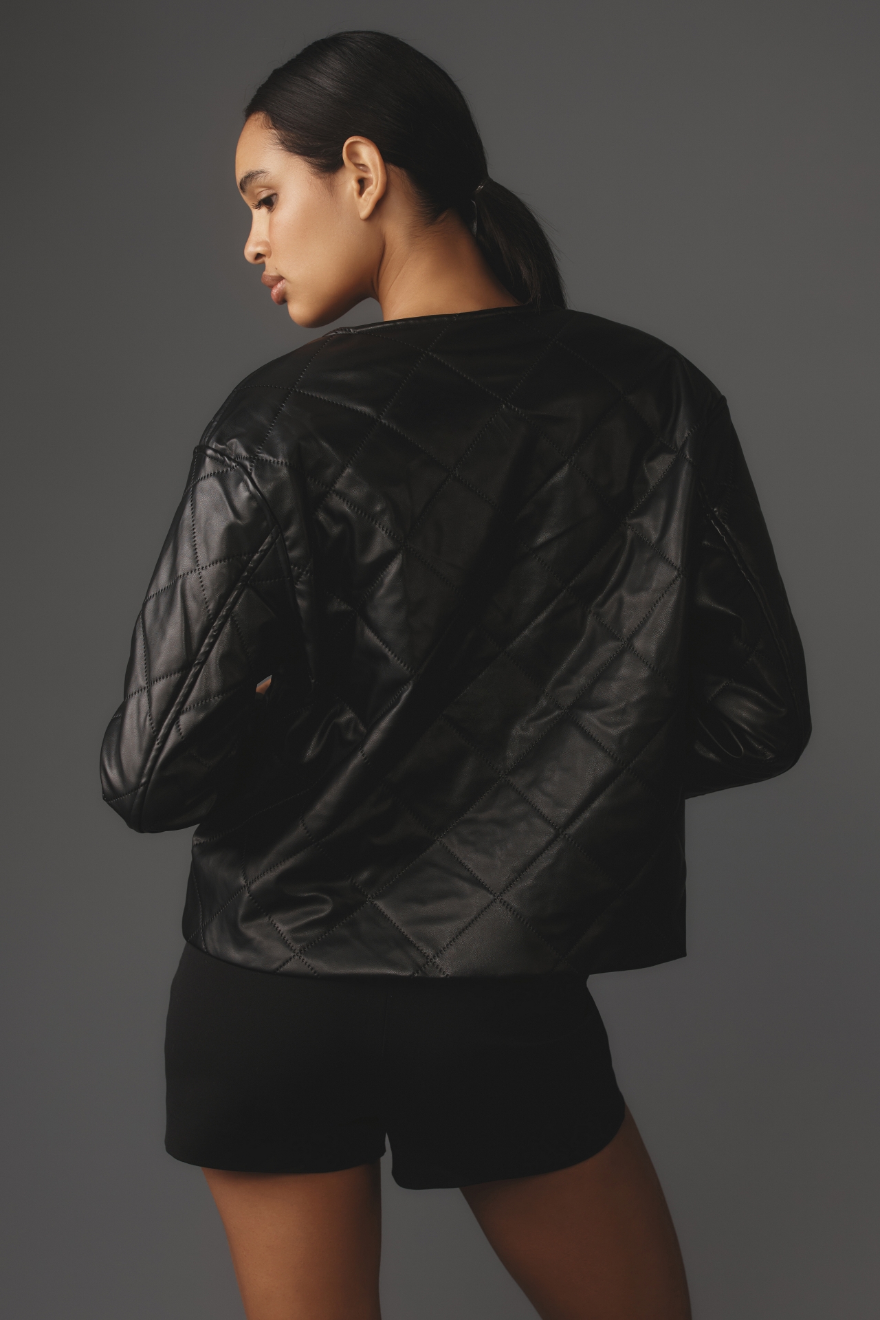 Bishop + Young Madison Faux Leather Quilted Jacket