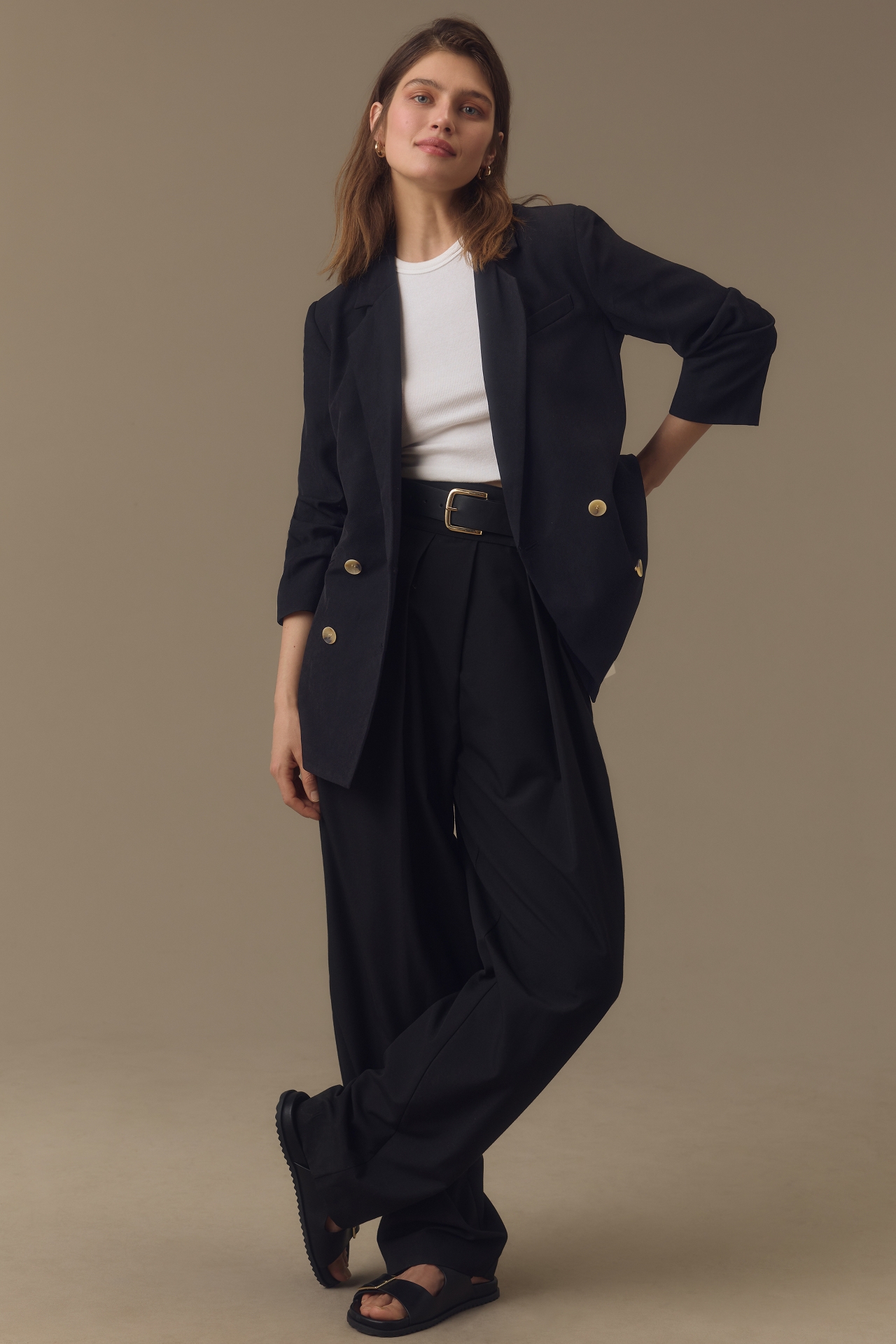 Bishop + Young Riviera Cinched-Sleeve Blazer