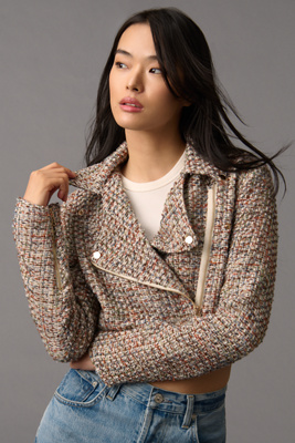 Bishop + Young Emile Moto Jacket In Pink