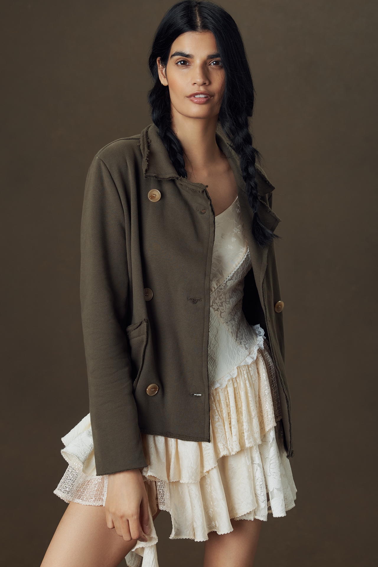 Bishop + Young French Terry Knit Blazer Jacket