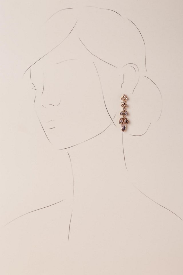 Crystal Petals Earrings #1