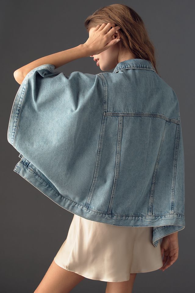 Pilcro Denim Trucker Cape Jacket #1