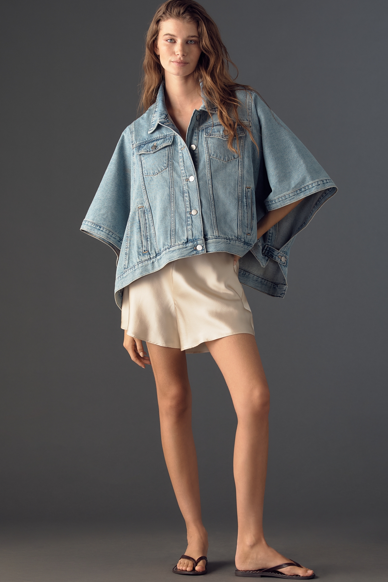 Pilcro Denim Trucker Cape