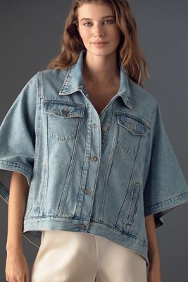 Pilcro Weston Denim Cape Jacket 