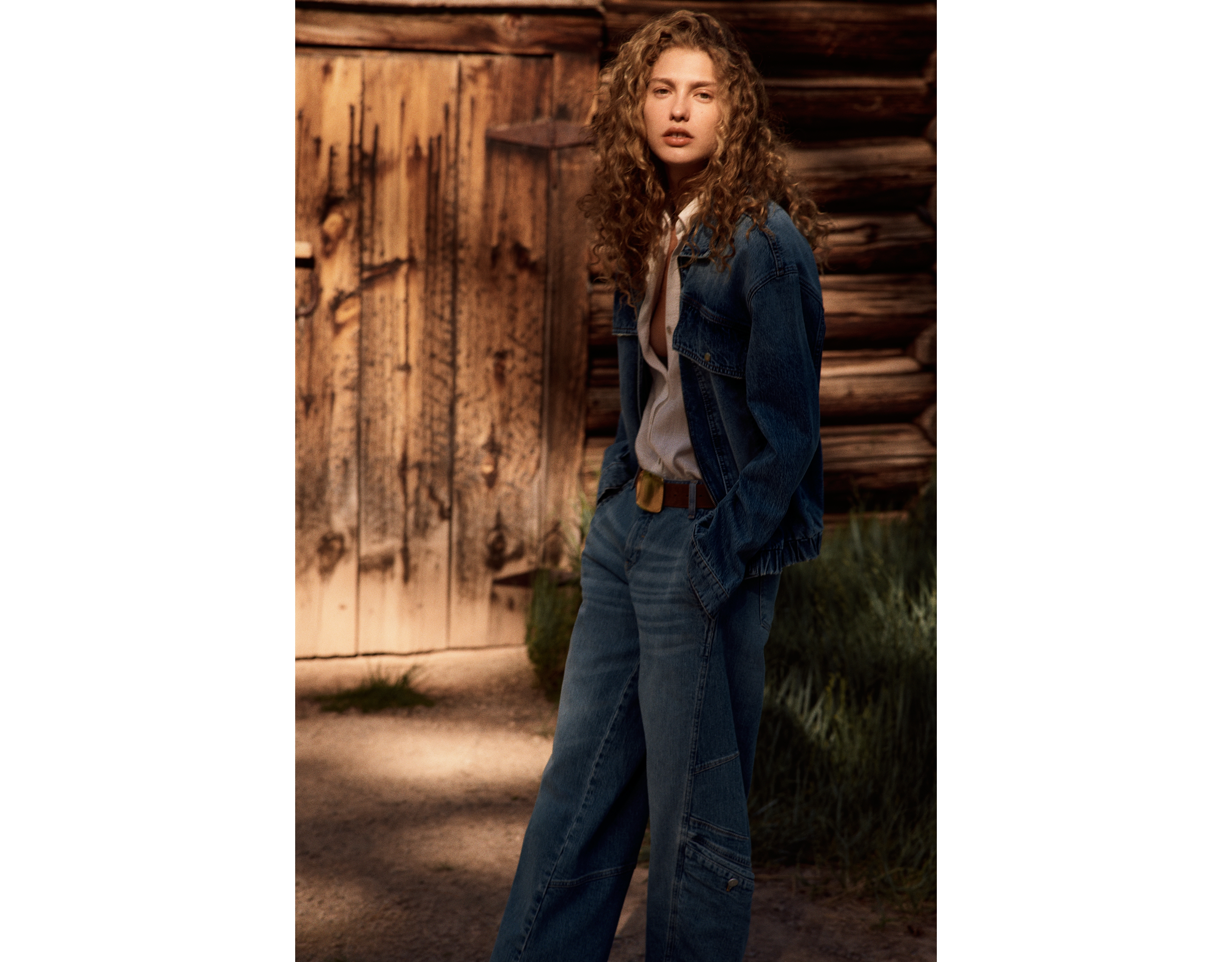 Pilcro Denim Zip-Front Jacket