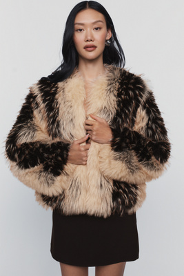 Ichi Ihflaxa Faux Fur Jacket by Anthropologie