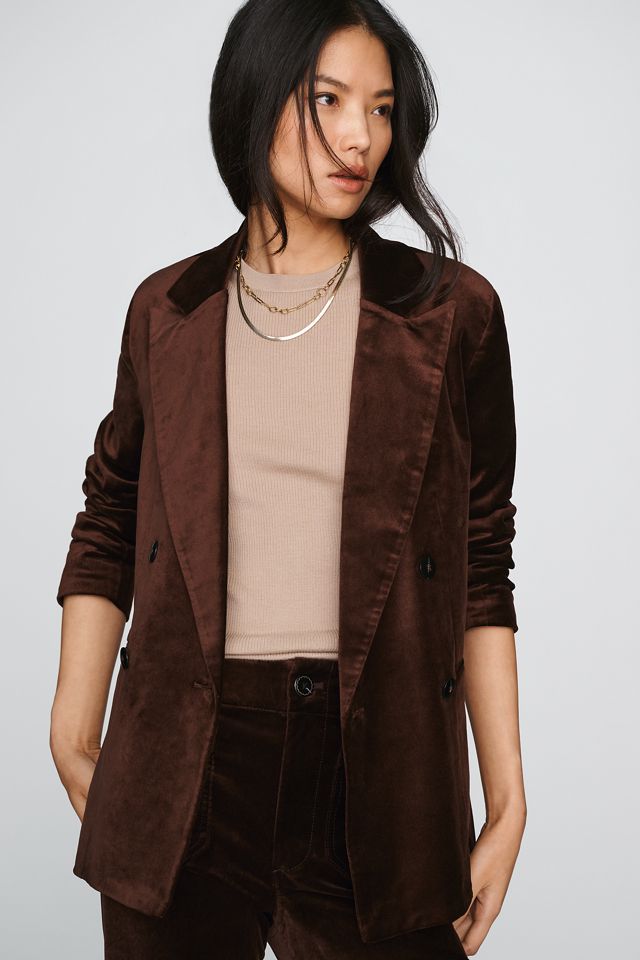 Maeve Velvet Blazer #3