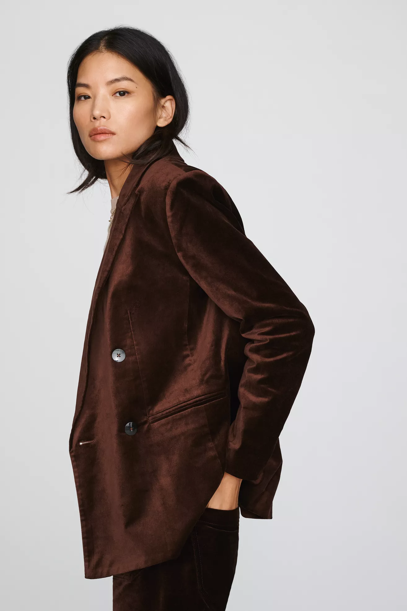 Maeve Velvet Blazer