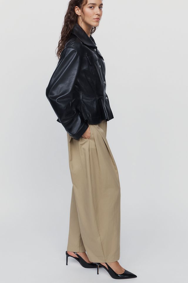 By Anthropologie Peplum Trucker Jacket #3