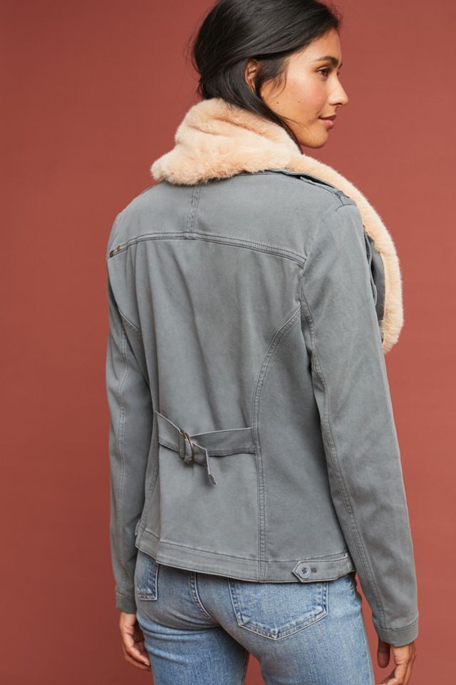 Faux Fur Aviator Jacket #2