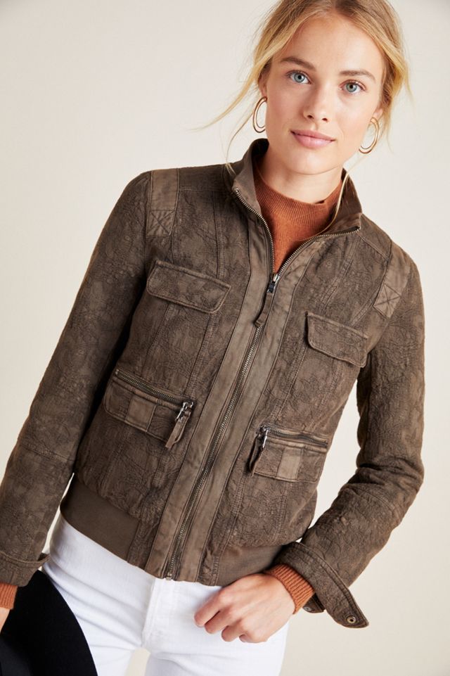 Marrakech Colby Jacquard Bomber Jacket #3