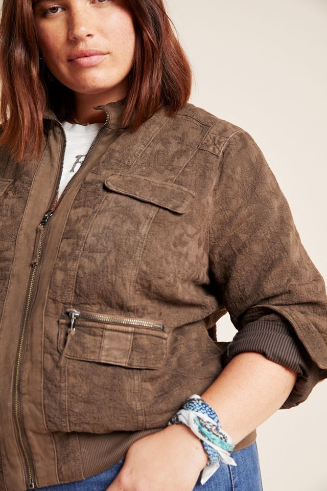 Marrakech Colby Jacquard Bomber Jacket #6