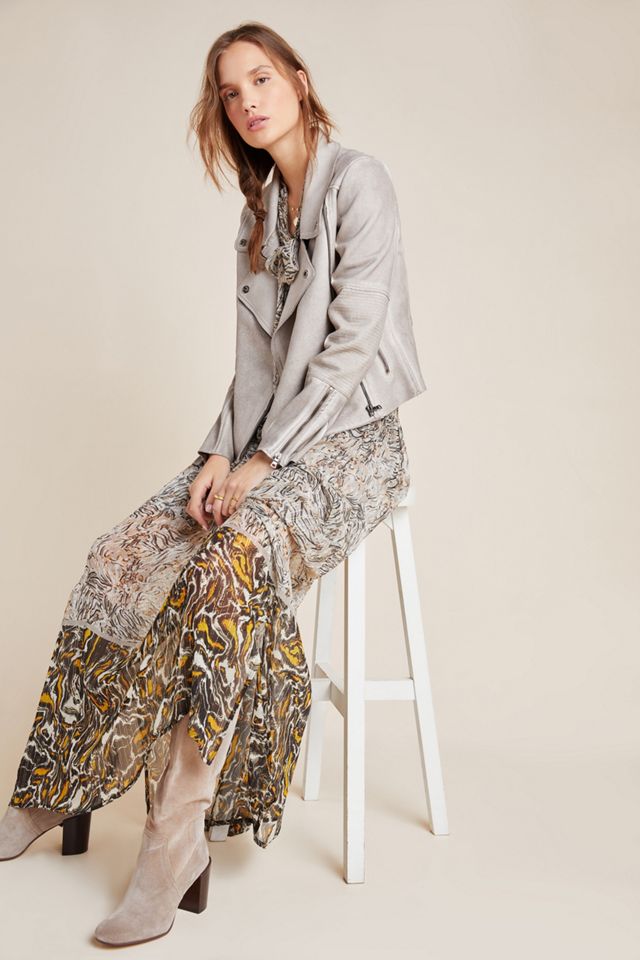 Marrakech Python Sueded Moto Jacket #4