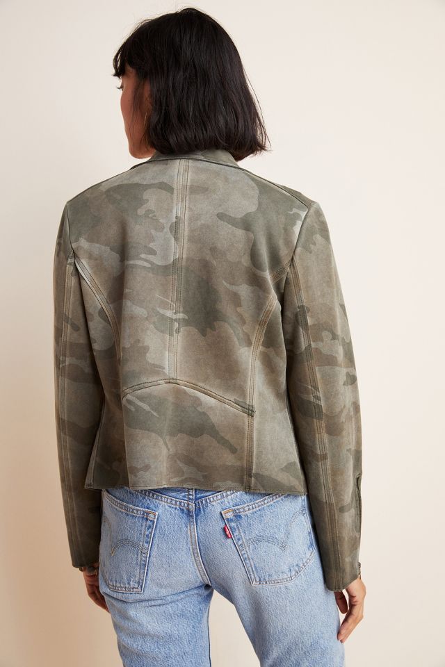 Anthropologie camo moto jacket sale