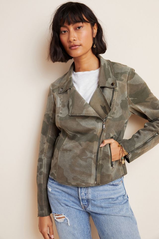 Marrakech Camo Sueded Moto Jacket #4