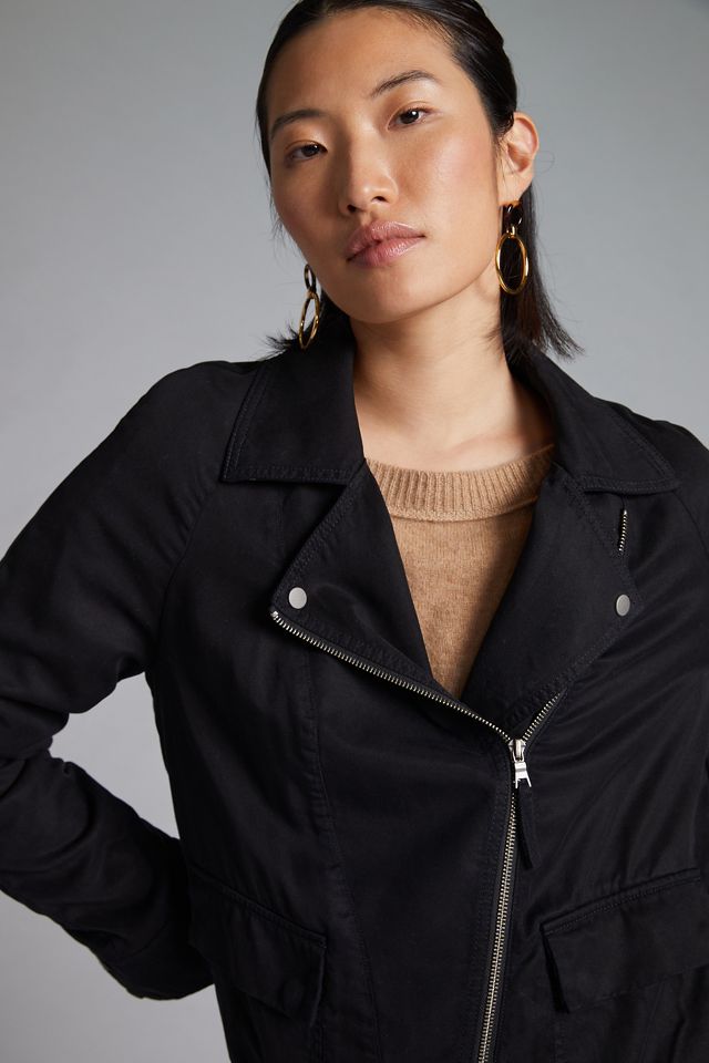 Twill moto jacket old on sale navy