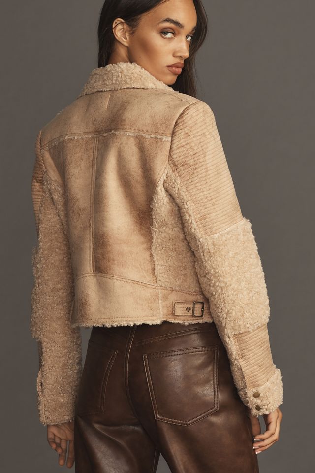 Marrakech Sherpa Mix Moto Jacket #1