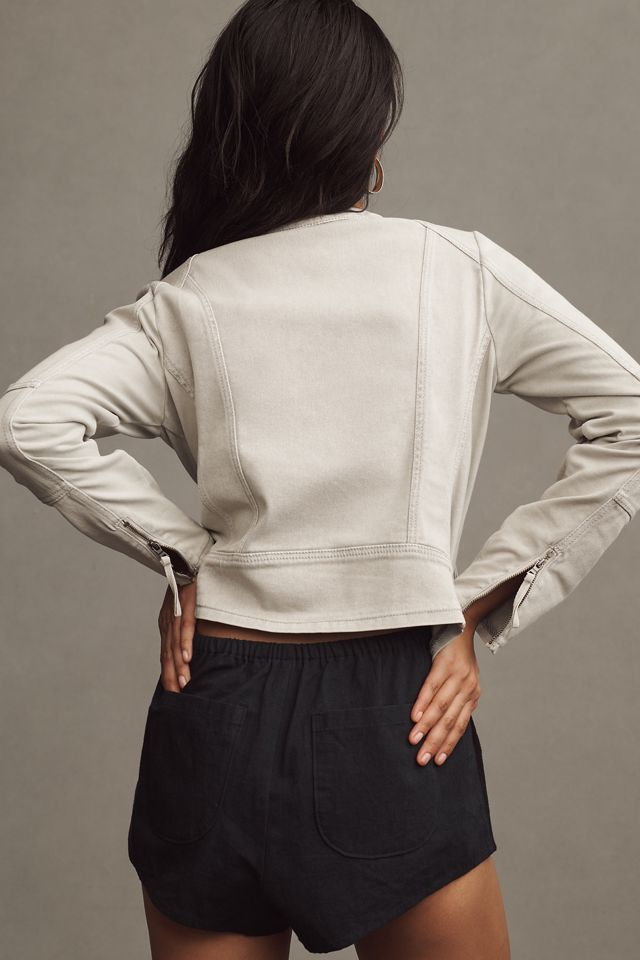 Marrakech Collarless Seamed Jacket #2