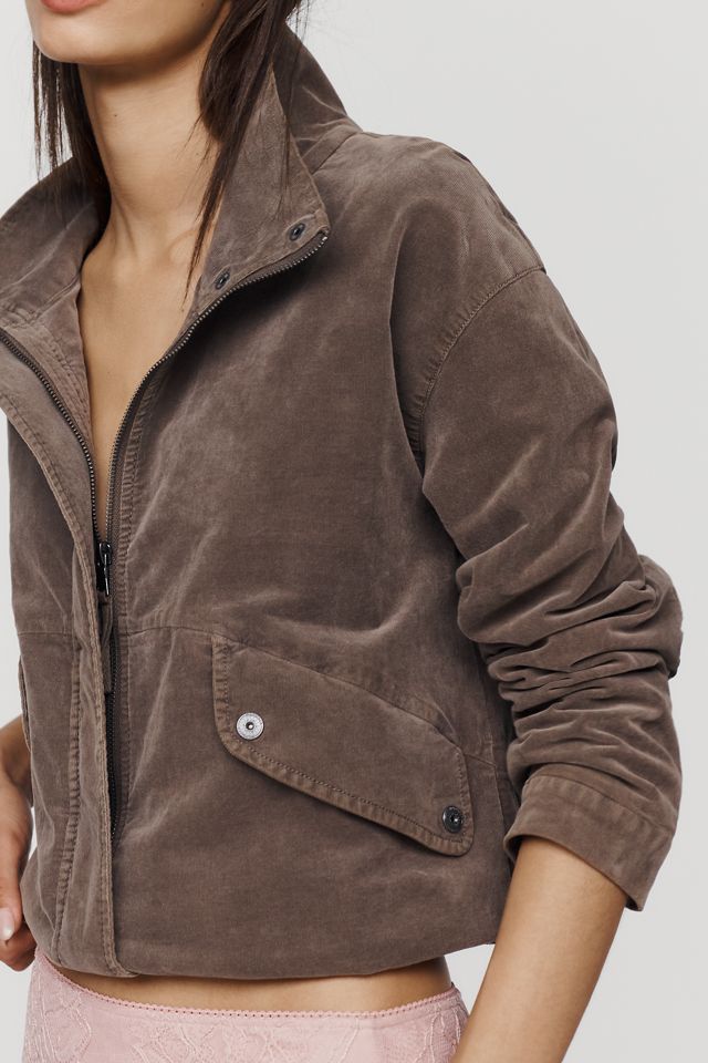 Marrakech Corduroy Funnel-Neck Jacket #2