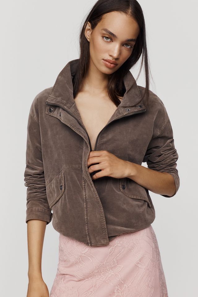 Marrakech Corduroy Funnel-Neck Jacket #3