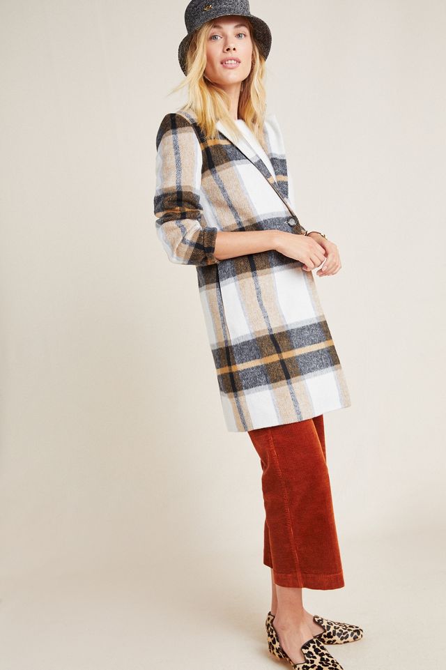 Emilie Plaid Blazer Coat | Anthropologie