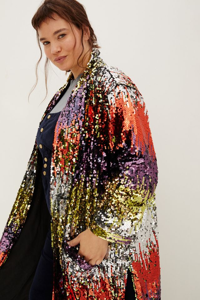 Dulcinea Sequined Duster Jacket #5