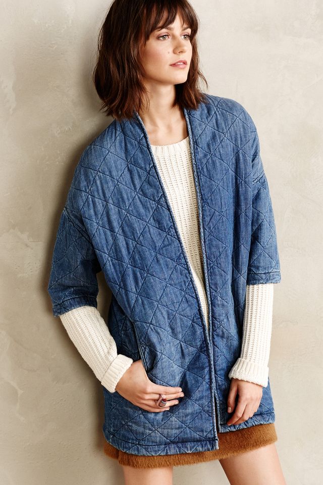 Anthropologie quilted kimono outlet jacket