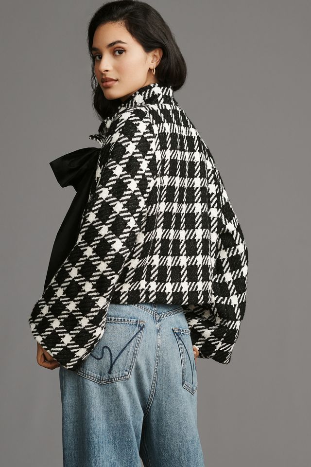 Eva Franco Kennedy Houndstooth Bow Jacket #1