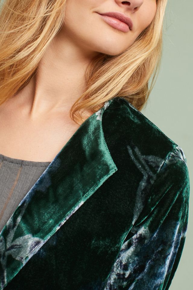 Floral Velvet Car Jacket #1