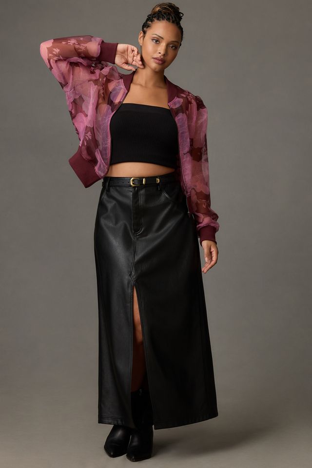 DOLAN Sheer Organza Bomber Jacket | Anthropologie