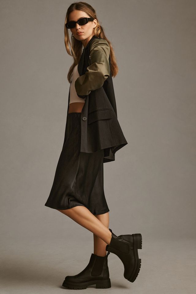 DOLAN Utility Mixed Fabric Blazer #2