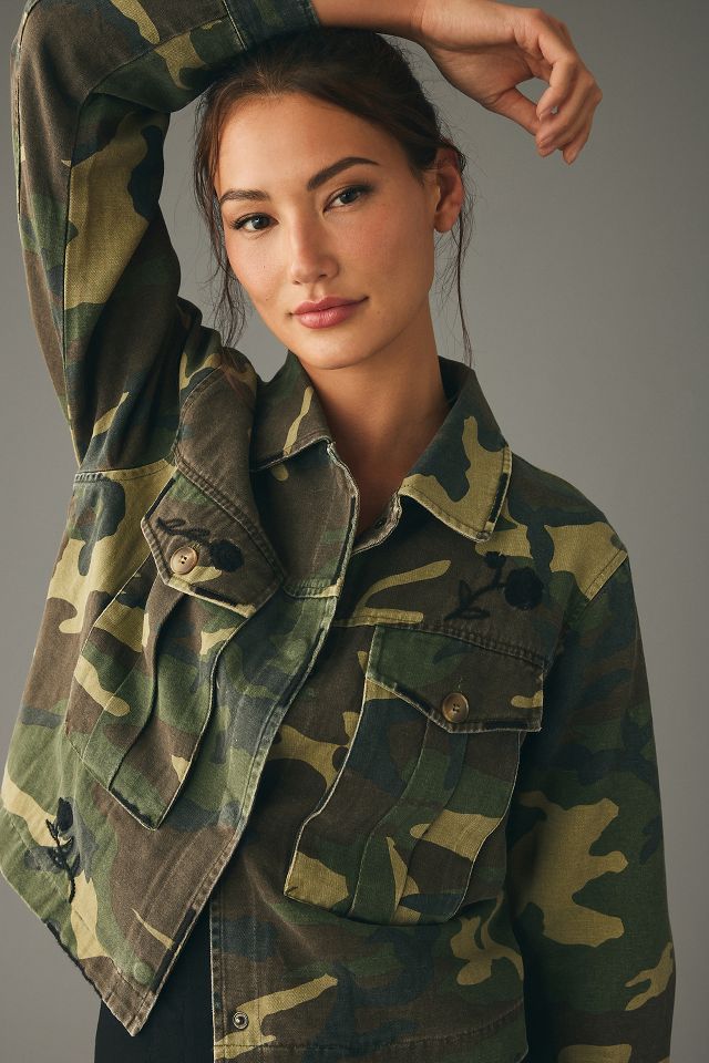 DOLAN Embroidered Camo Utility Jacket