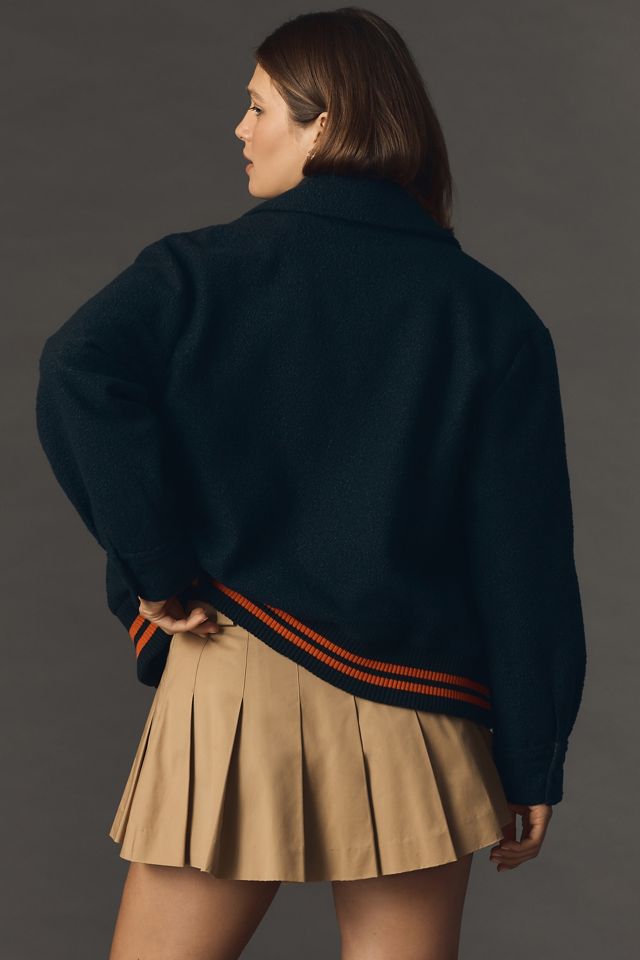 DOLAN Varsity Peacoat Bomber Jacket #1