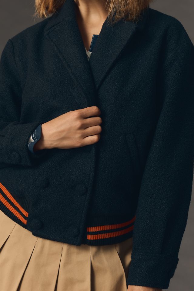 DOLAN Varsity Peacoat Bomber Jacket #3