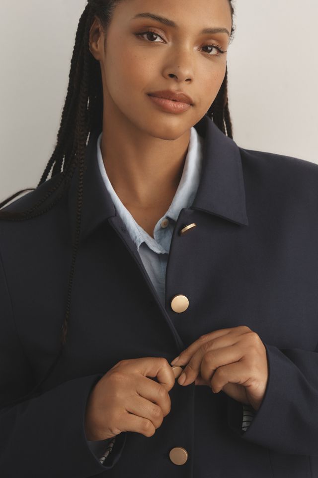 DOLAN Ponte Military Blazer #6