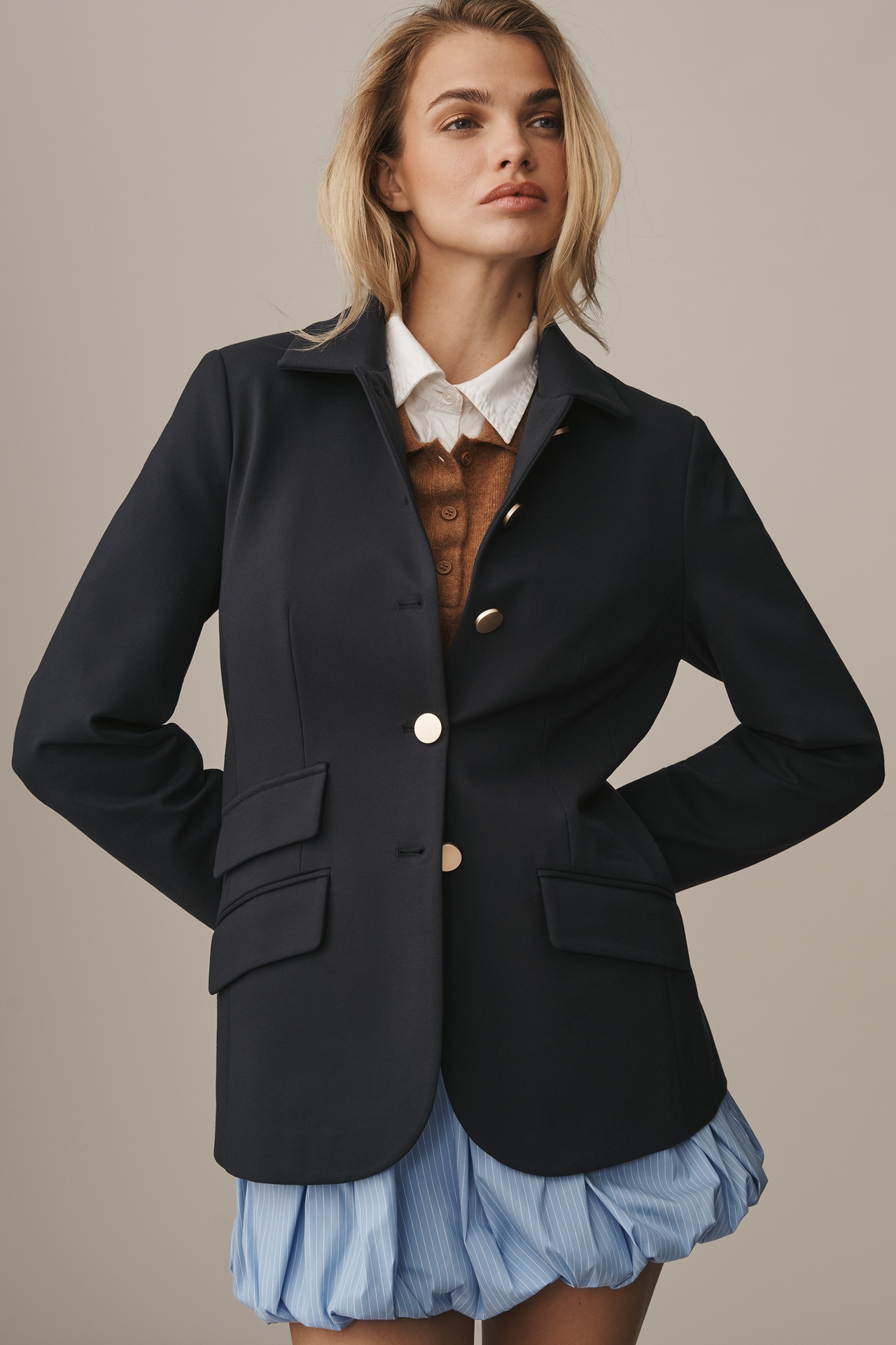 DOLAN Ponte Military Blazer