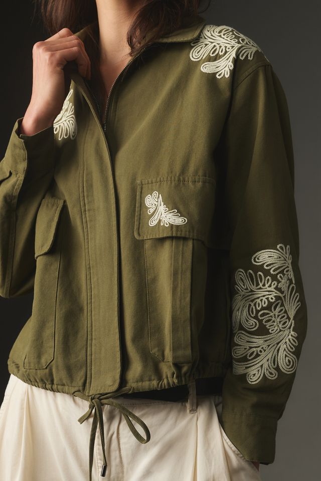 DOLAN Embroidered Utility Jacket | Anthropologie