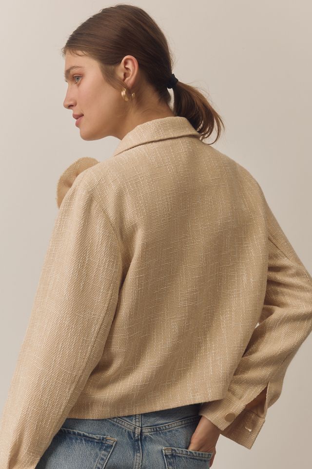 DOLAN Textured 3D Rosette Lady Jacket #1