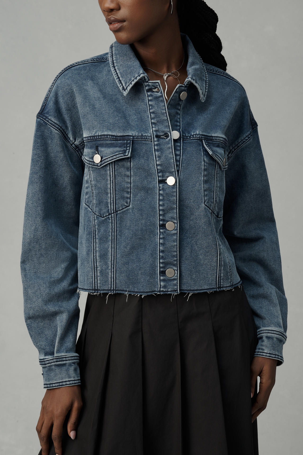 DOLAN Washed Cropped Jacket