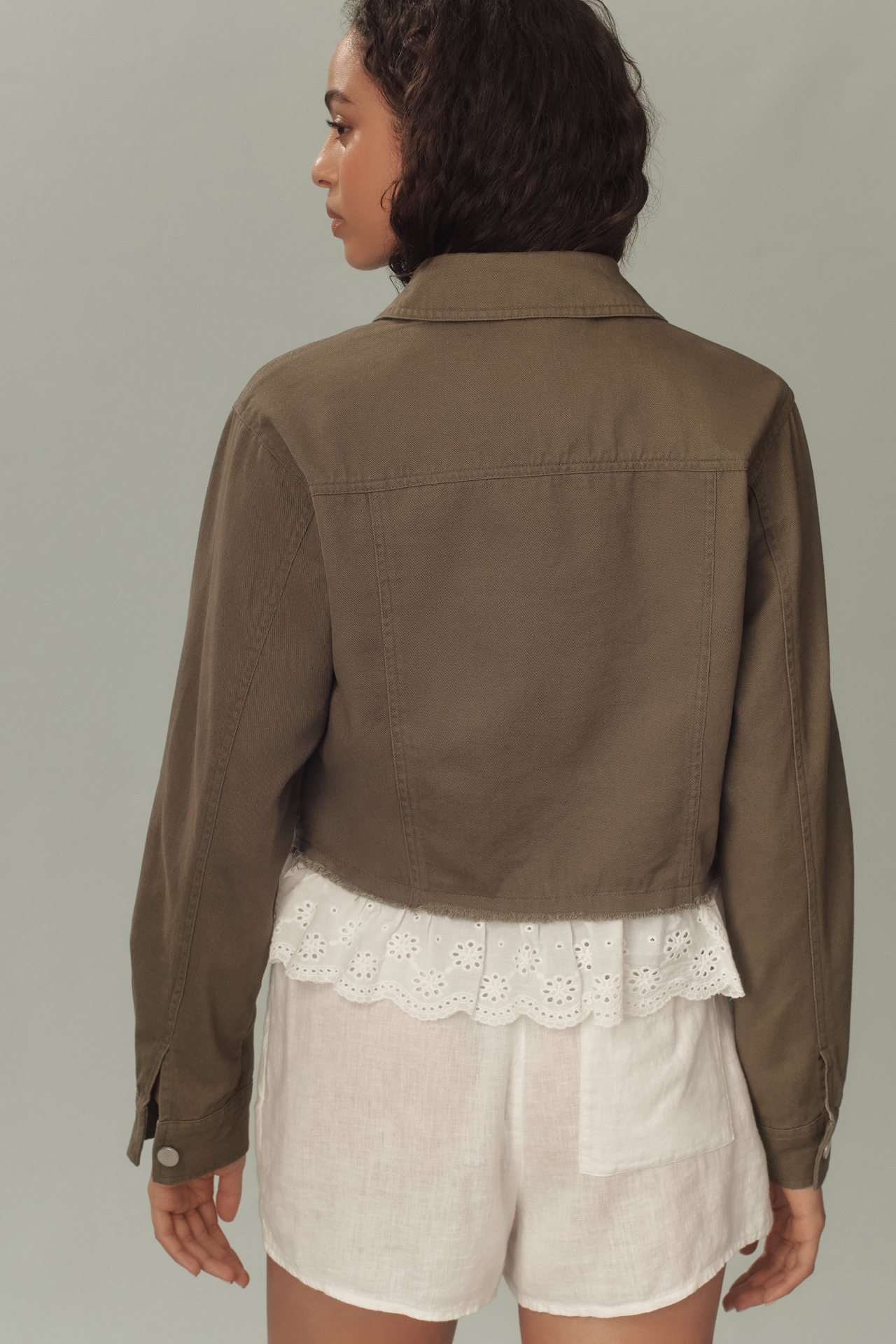 DOLAN Lace-Trim Utility Jacket