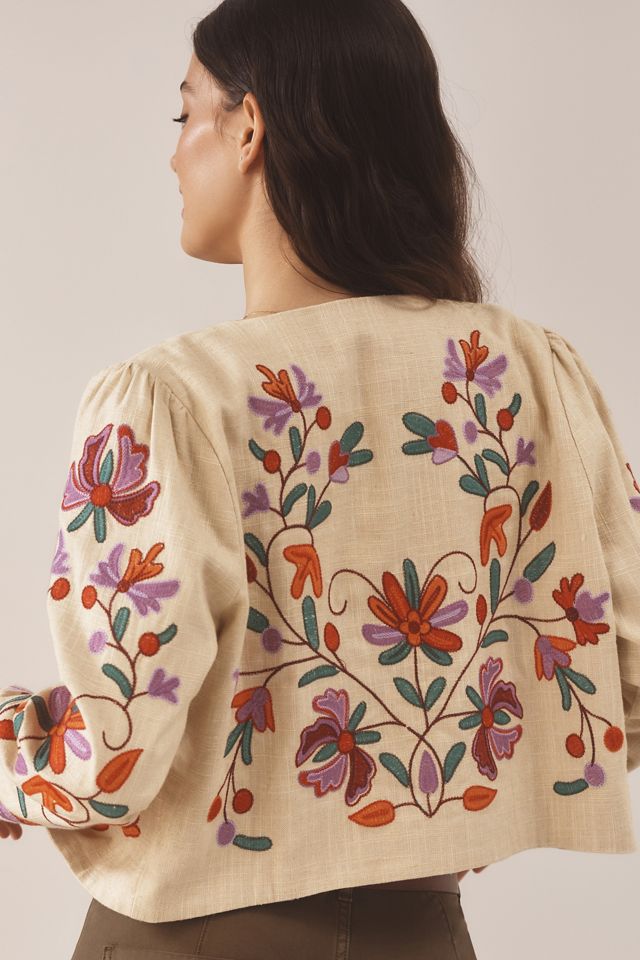 DOLAN Embroidered Linen Jacket #1