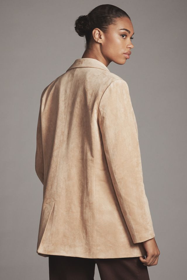 DOLAN Faux-Suede Boyfriend Blazer