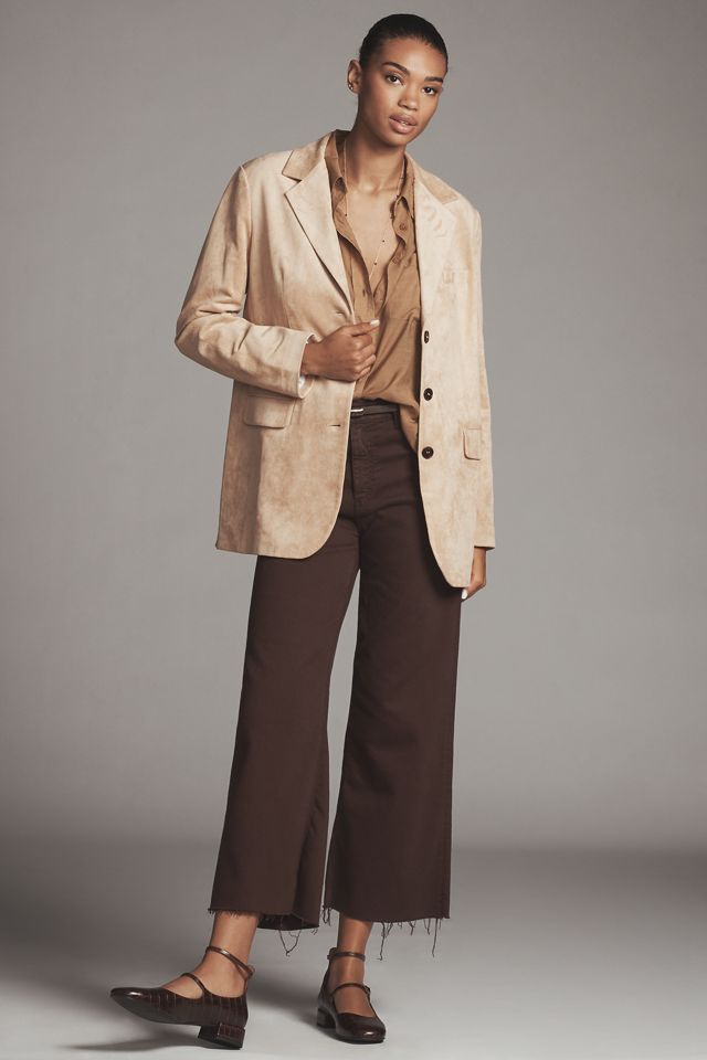DOLAN Faux-Suede Boyfriend Blazer
