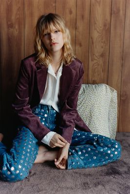 Dolan Left Coast Faux-Suede Boyfriend Blazer